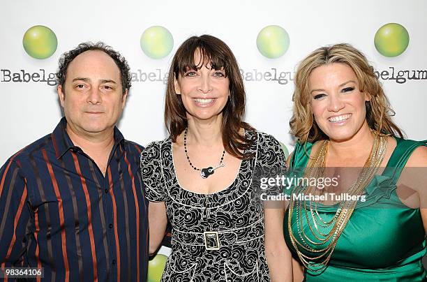 Director Kevin Pollak, actress Illeana Douglas and Babelgum.com executive Amber Lawson arrive at the premiere screening of the new Babelgum.com...