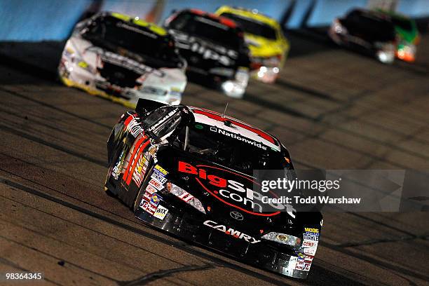 Brian Scott, driver of the BigSpot.com Toyota, drives during the NASCAR Nationwide Series Bashas' Supermarkets 200 at Phoenix International Raceway...