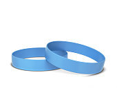 Two rubber bracelets