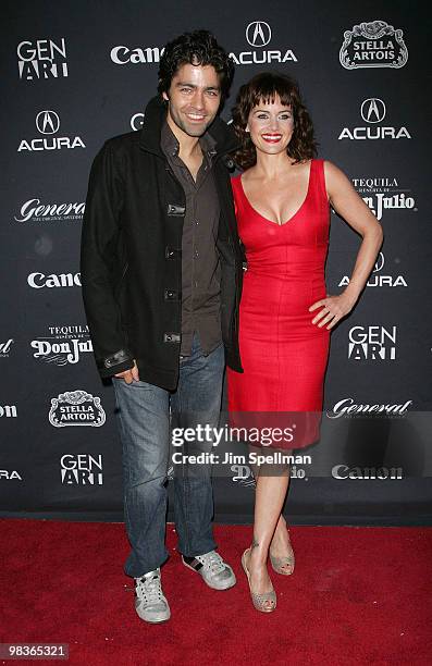 Actors Adrian Grenier and Carla Gugino attend the Gen Art Film Festival screening of "Elektra Luxx" at the School of Visual Arts Theater on April 9,...