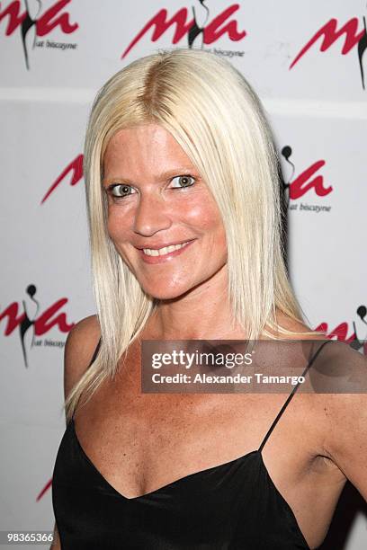 Lizzie Grubman arrives at the grand re-opening of MIA Biscayne on April 9, 2010 in Miami, Florida.