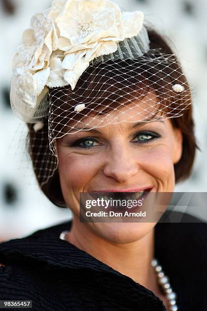 Natasha Belling attends Derby Day races at Royal Randwick Racecourse on April 10, 2010 in Sydney, Australia.