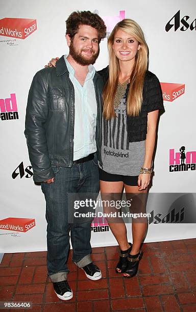 Personality Jack Osbourne and Kind Campaign founder Lauren Parsekian attend Fred Segal Santa Monica's "Kind Campaign" event at Zero Minus Plus at...