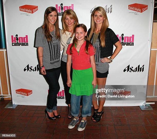 Kind Campaign co-founder Molly Stroud, actress Candace Cameron Bure, her daughter Natasha Bure and Kind Campaign co-founder Lauren Parsekian attend...