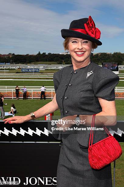 Gai Waterhouse attends the David Jones marquee during Australian Derby Day at Royal Randwick Racecourse on April 10, 2010 in Sydney, Australia.