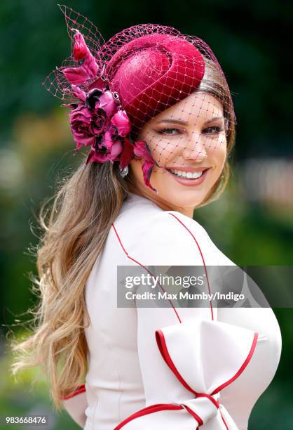 Kelly Brook attends day 5 of Royal Ascot at Ascot Racecourse on June 23, 2018 in Ascot, England.