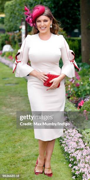 Kelly Brook attends day 5 of Royal Ascot at Ascot Racecourse on June 23, 2018 in Ascot, England.