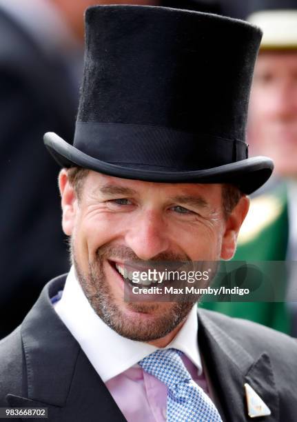 Peter Phillips attends day 5 of Royal Ascot at Ascot Racecourse on June 23, 2018 in Ascot, England.