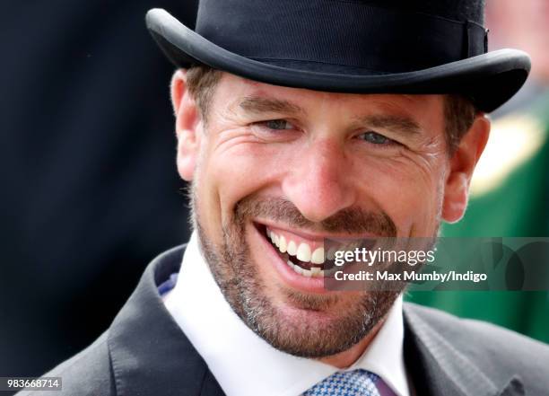 Peter Phillips attends day 5 of Royal Ascot at Ascot Racecourse on June 23, 2018 in Ascot, England.