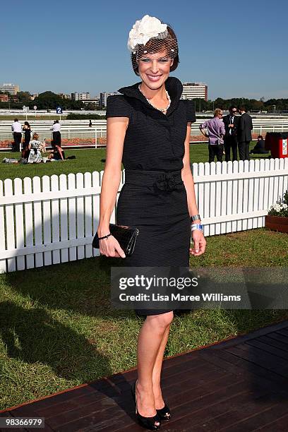 Natasha Belling attends the David Jones marquee during Australian Derby Day at Royal Randwick Racecourse on April 10, 2010 in Sydney, Australia.