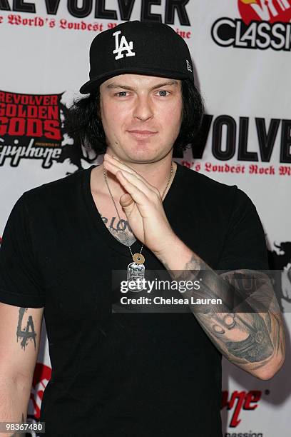 Matty B aka Da Kurlzz of Hollywood Undead arrives at the 2nd Annual Revolver Golden Gods Awards at Club Nokia on April 8, 2010 in Los Angeles,...