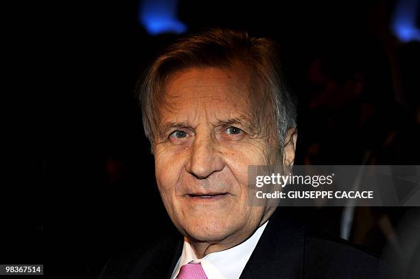 European Central Bank President Jean-Claude Trichet arrives to deliver a speech at a congress of the Italian employers group Confindustria on April...