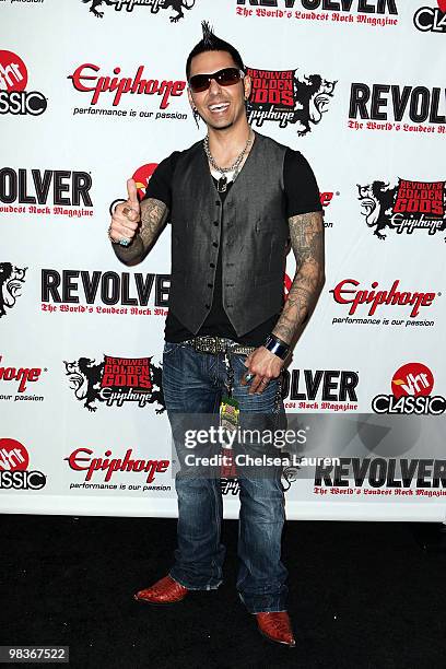 Radio personality Jose Mangin arrives at the 2nd Annual Revolver Golden Gods Awards at Club Nokia on April 8, 2010 in Los Angeles, California.