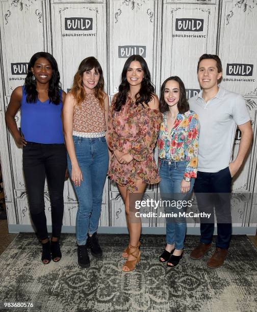 Brittany Jones-Cooper, Shannon Coffey,Katie Lee,Ali Kolbert and Lukas Thimm attends the Build Brunch at Build Studio on June 25, 2018 in New York...