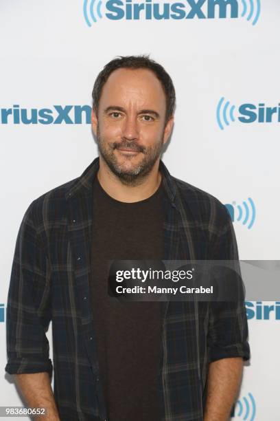 Singer, songwriter and musician Dave Matthews visits the SiriusXM Studios on June 25, 2018 in New York City.