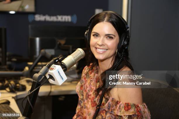 Author Katie Lee visits the SiriusXM Studios on June 25, 2018 in New York City.