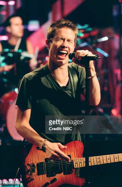 Episode 1625 -- Pictured: Musical guest Jonny Lang performing on June 14, 1999 --