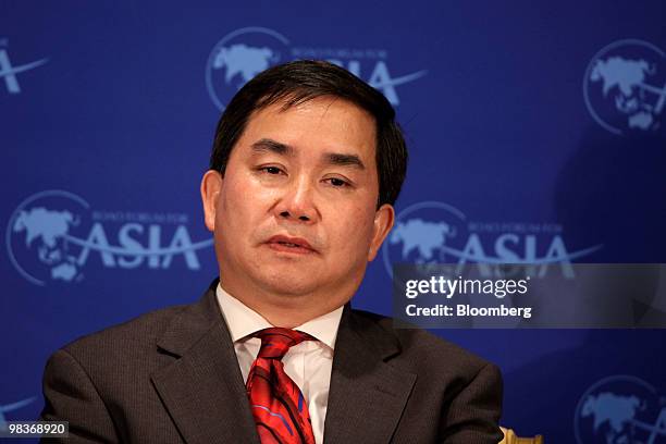 Chen Zhiwu, professor of finance at Yale University, speaks at the Boao Forum for Asia in Boao, Hainan province, China, on Saturday, April 10, 2010....