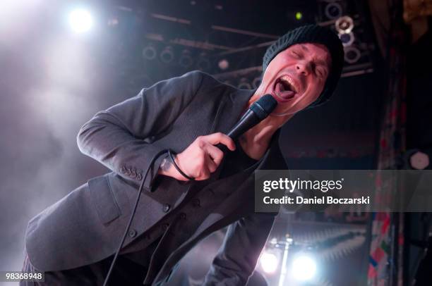 Ville Valo of HIM performs at the House Of Blues Chicago on April 9, 2010 in Chicago, Illinois.