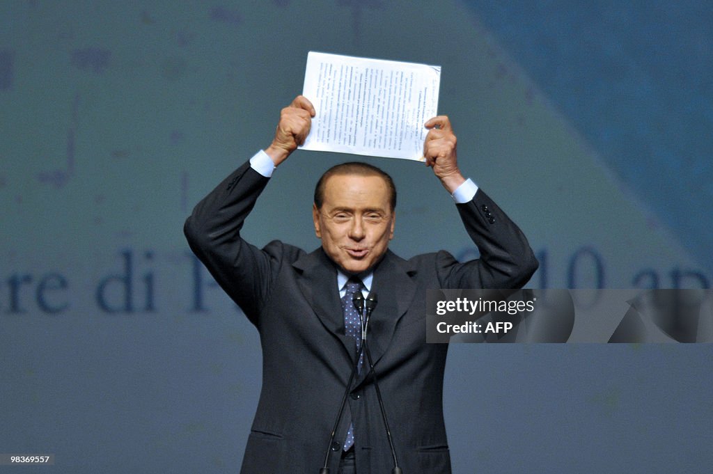 Italy's Prime Minister Silvio Berlusconi