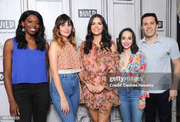 Brittany Jones-Cooper, Shannon Coffey, Katie Lee, Ali Kolbert and Lukas Thimm attend Build Brunch to discuss 'Beach Bites' at Build Studio on June...