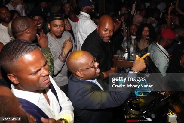 Calloway, Mack Wilds, Jermaine Dupri, and D-Nice attend the 8th Annual Mark Pitts Post BET Awards Soiree at Poppy on June 24, 2018 in Los Angeles,...