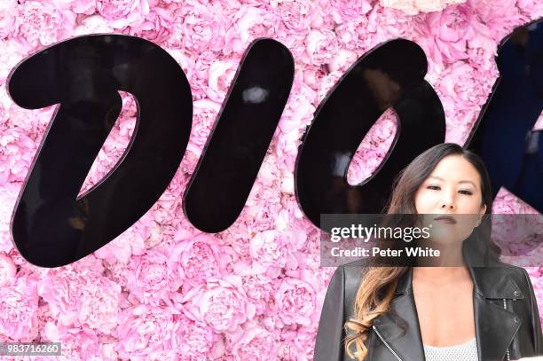 Guest attends the Dior Homme Menswear Spring/Summer 2019 show as part of Paris Fashion Week on June 23, 2018 in Paris, France.