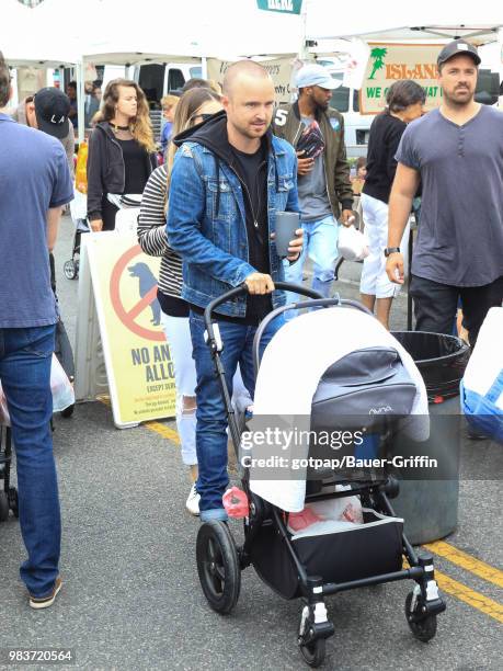 Aaron Paul is seen on June 24, 2018 in Los Angeles, California.