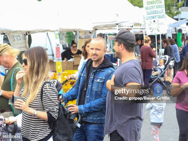 Aaron Paul is seen on June 24, 2018 in Los Angeles, California.