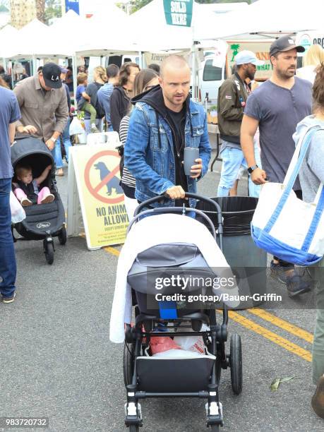 Aaron Paul is seen on June 24, 2018 in Los Angeles, California.