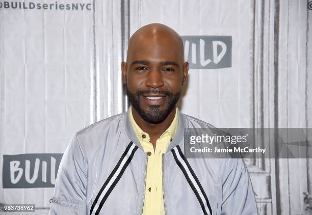 Karamo Brown visits Build Series to discuss his show "Queer Eye" at Build Studio on June 25, 2018 in New York City.