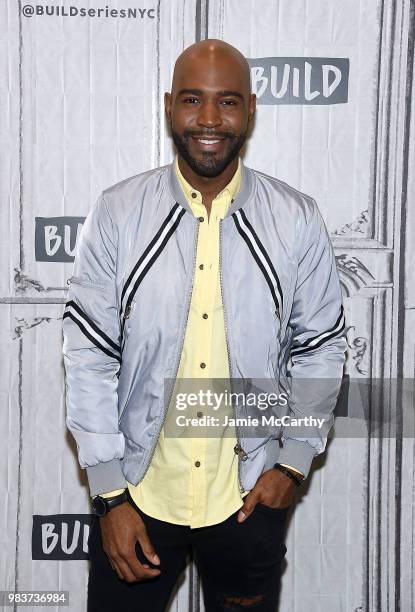 Karamo Brown visits Build Series to discuss his show "Queer Eye" at Build Studio on June 25, 2018 in New York City.