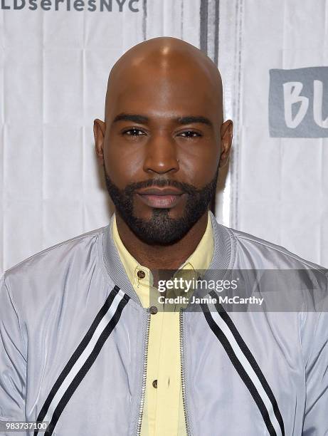 Karamo Brown visits Build Series to discuss his show "Queer Eye" at Build Studio on June 25, 2018 in New York City.