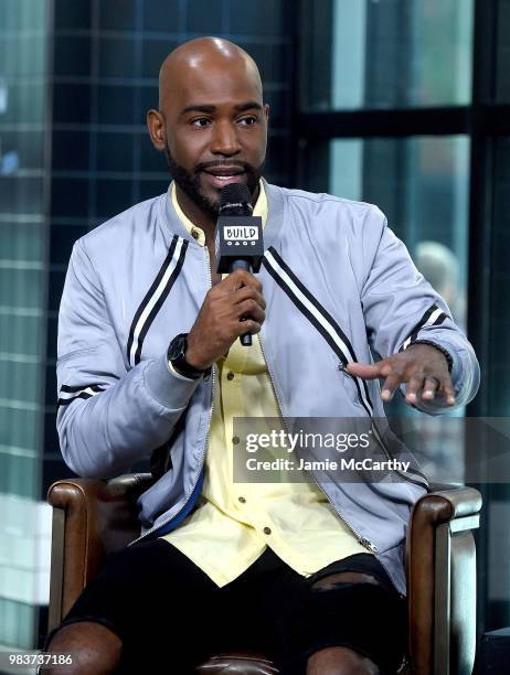 Karamo Brown visits Build Series to discuss his show "Queer Eye" at Build Studio on June 25, 2018 in New York City.