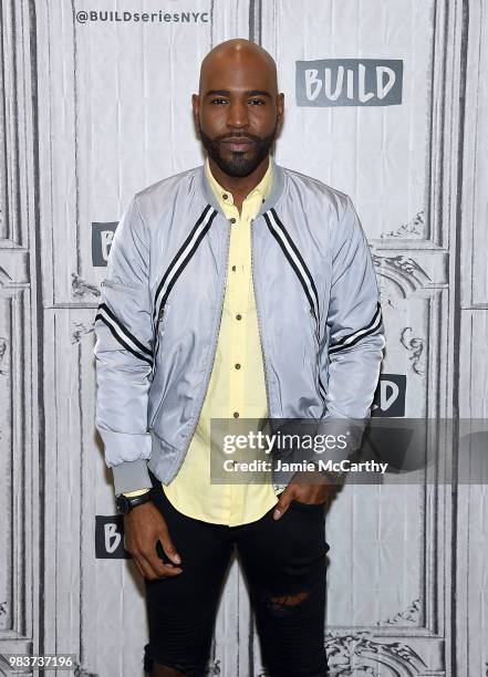 Karamo Brown visits Build Series to discuss his show "Queer Eye" at Build Studio on June 25, 2018 in New York City.