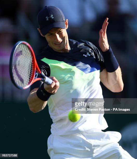 Great Britain's Andy Murray during day two of the Nature Valley International at Devonshire Park, Eastbourne.