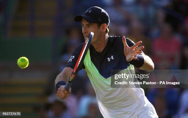 Great Britain's Andy Murray during day two of the Nature Valley International at Devonshire Park, Eastbourne.