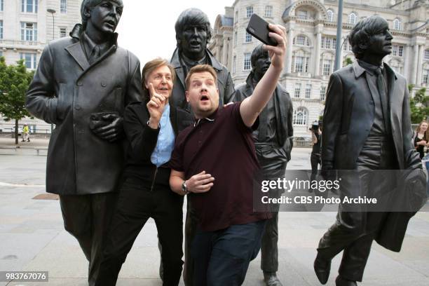 Paul McCartney joins James Corden for Carpool Karaoke in London on THE LATE LATE SHOW WITH JAMES CORDEN, scheduled to air Thursday, June 21st, 2018...