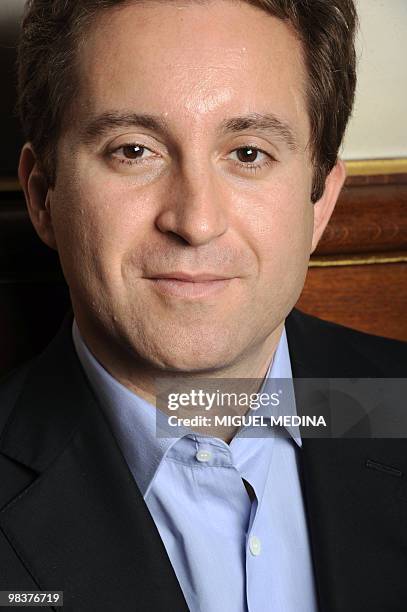 French lawyer Bertrand Cardi pose on April 10, 2010 during the Cite de la Reussite in Paris. La Cite de la Reussite has gathered students from Europe...