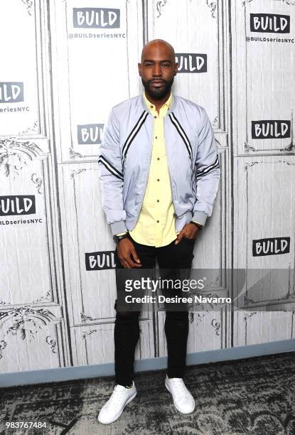 Personality Karamo Brown visits Build Up to discuss 'Queer Eye' at Build Studio on June 25, 2018 in New York City.
