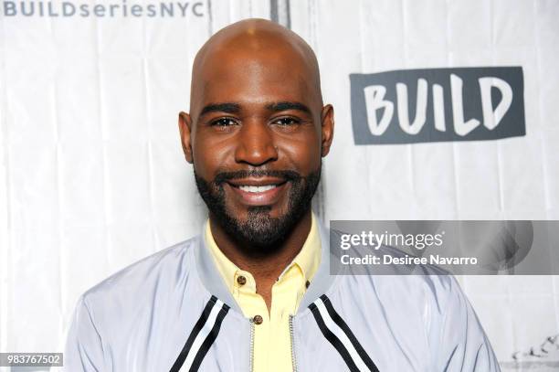 Personality Karamo Brown visits Build Up to discuss 'Queer Eye' at Build Studio on June 25, 2018 in New York City.