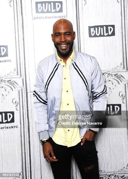 Personality Karamo Brown visits Build Up to discuss 'Queer Eye' at Build Studio on June 25, 2018 in New York City.