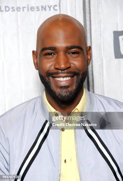 Personality Karamo Brown visits Build Up to discuss 'Queer Eye' at Build Studio on June 25, 2018 in New York City.