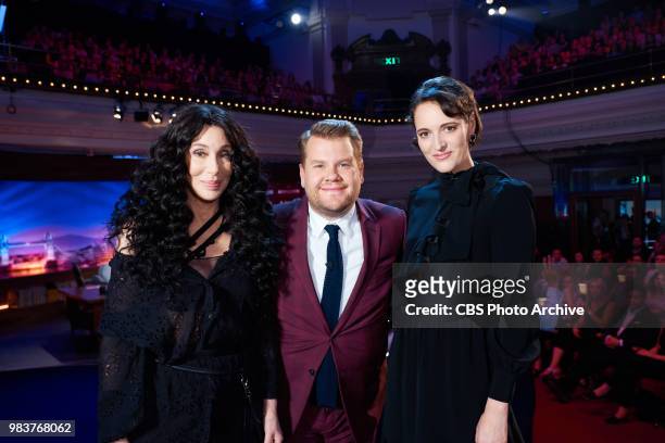 The Late Late Show with James Corden airing Tuesday, June 19 with guests Cher and Phoebe Waller-Bridge.