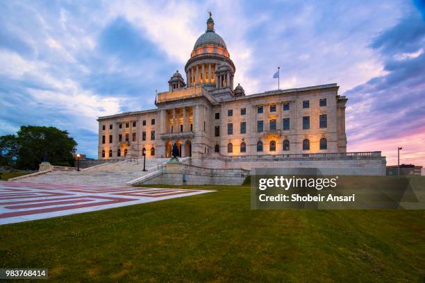 rhode island state house, providence, ri - rhode island stock-fotos und bilder