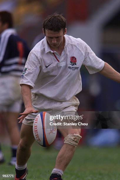 James Brownrigg of England in action during the match between England and Japan in the semi final of the Bowl competition during the final day of the...