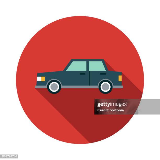 auto-flaches design-transport-symbol - limousine familienfahrzeug stock-grafiken, -clipart, -cartoons und -symbole