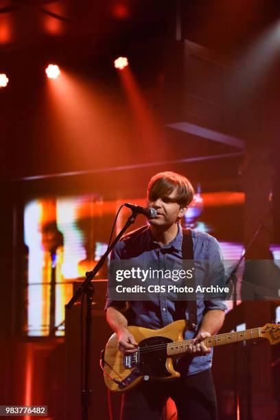 The Late Show with Stephen Colbert and guest Death Cab for Cutie during Thursday's June 21, 2018 show.