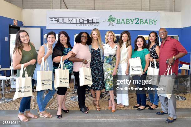 Kelly Sawyer Patricof, Norah Weinstein, Julie Bowen and Baby2Baby Social Workers attend Baby2Baby Partner Appreciation Day Presented By Paul Mitchell...