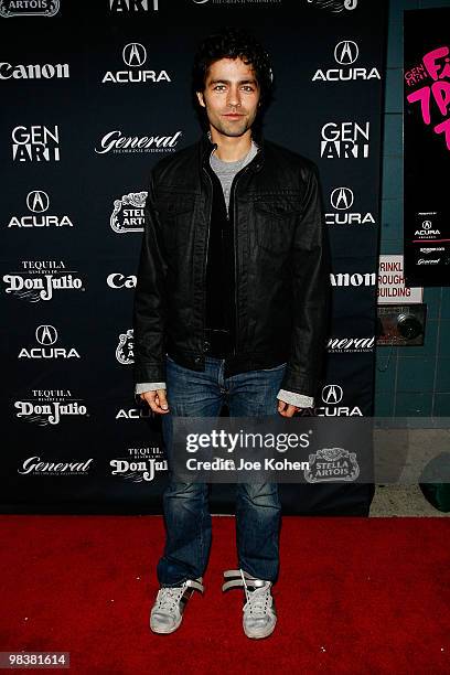 Actor Adrian Grenier attends the Gen Art Film Festival screening of "Teenage Paparazzo" at the School of Visual Arts Theater on April 10, 2010 in New...